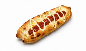 Хот-дог с куриной сосиской